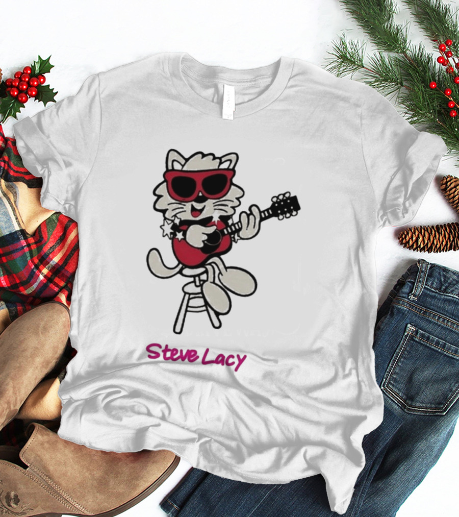 Steve Lacy 2026 Asia Tour Oh Yeah Cool Cat Playing Guitar T-Shirt