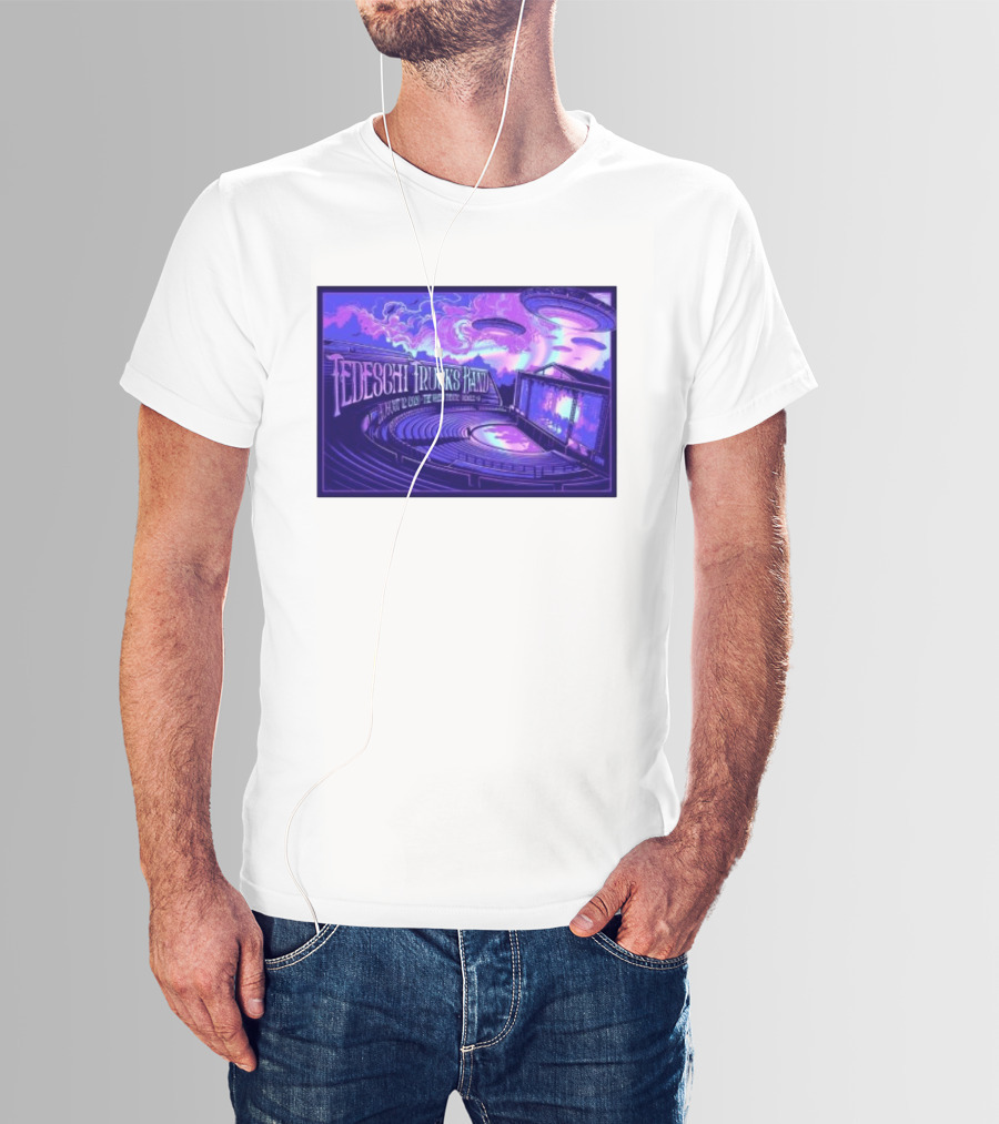 Tedeschi Trucks Band Greek Theatre Berkeley August 12 2026 Concert With UFOs And Neon Lights T-Shirt