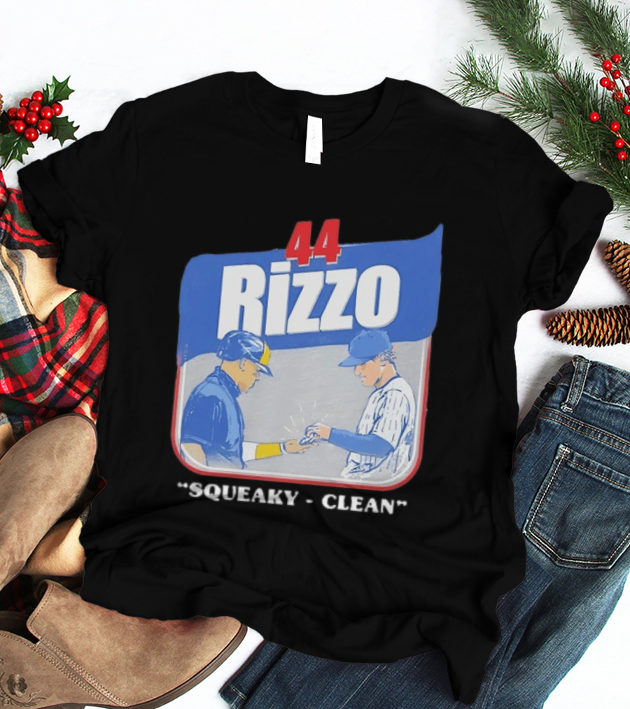 Anthony Rizzo 44 Squeaky Clean Baseball Exchange T-Shirt