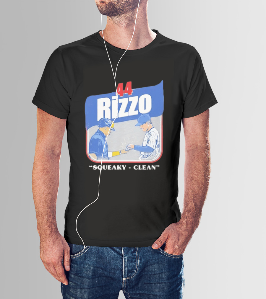 Anthony Rizzo 44 Squeaky Clean Baseball Exchange T-Shirt