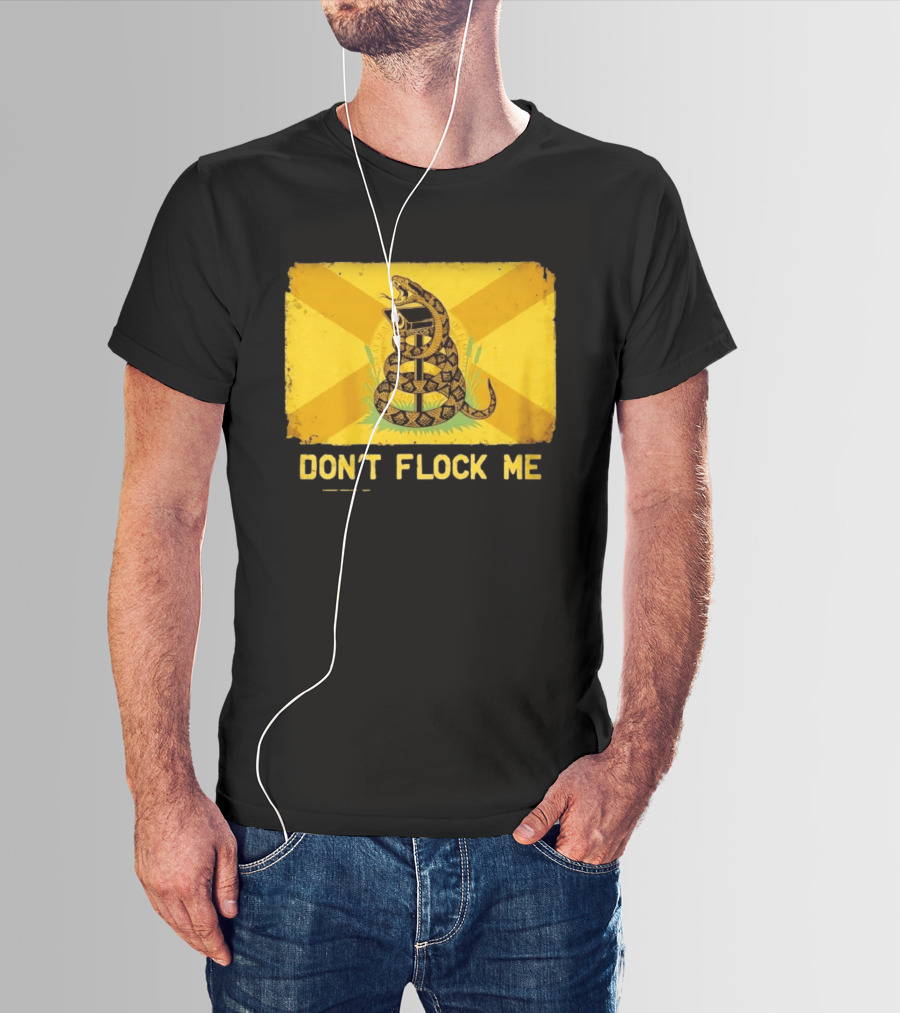 Florida Snake Surveillance Distressed Flag Don't Flock Me T-Shirt