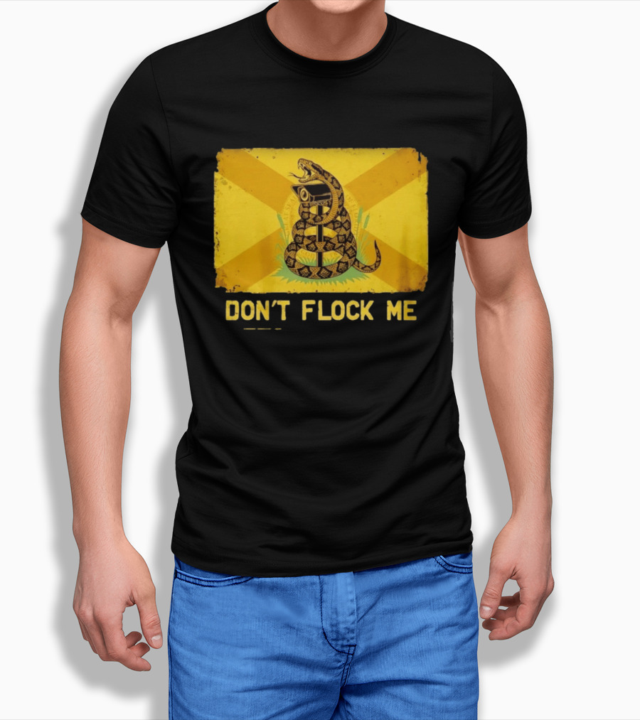 Florida Snake Surveillance Distressed Flag Don't Flock Me T-Shirt