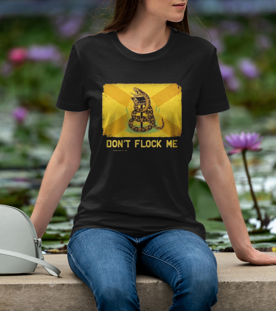 Florida Snake Surveillance Distressed Flag Don't Flock Me T-Shirt