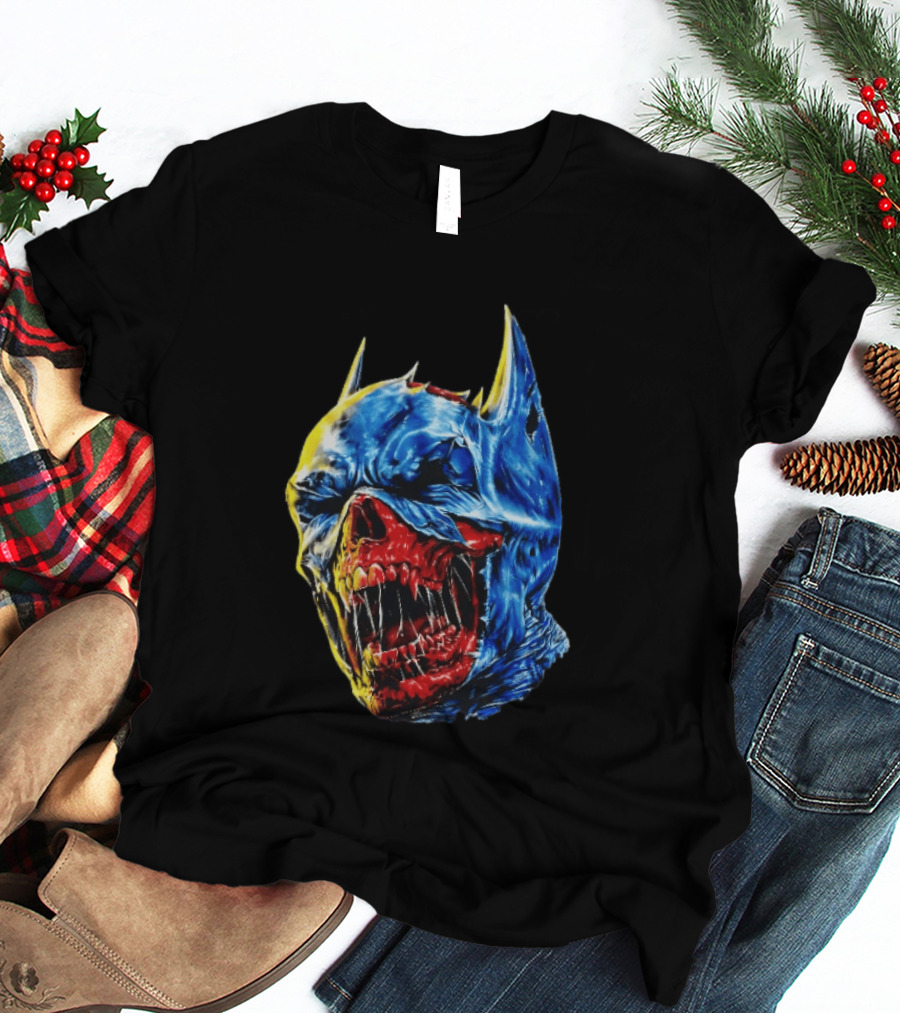 Batman DCeased Zombie Skull DC Comics Villainous Visage T-Shirt