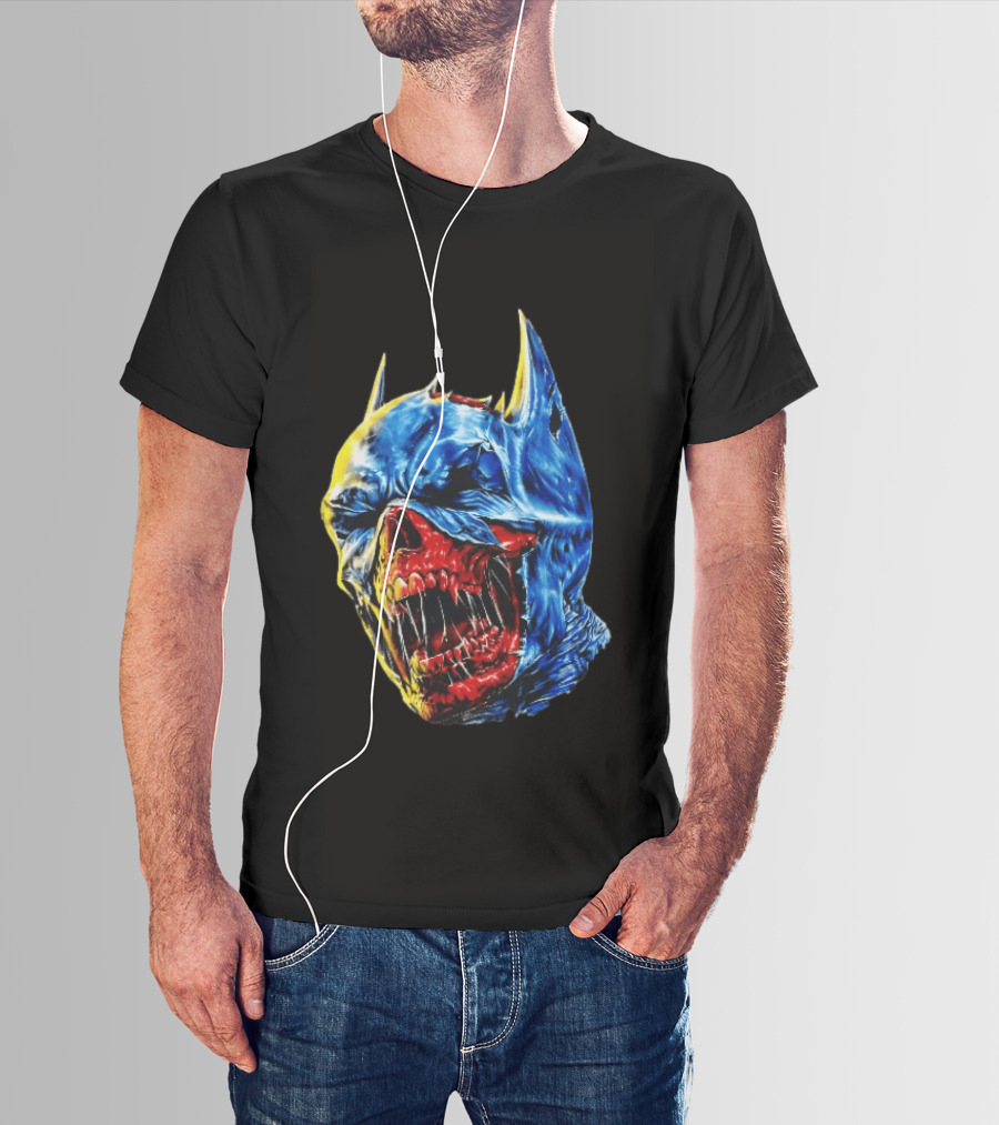 Batman DCeased Zombie Skull DC Comics Villainous Visage T-Shirt