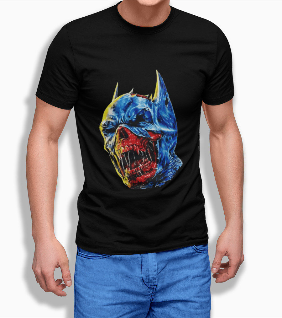 Batman DCeased Zombie Skull DC Comics Villainous Visage T-Shirt