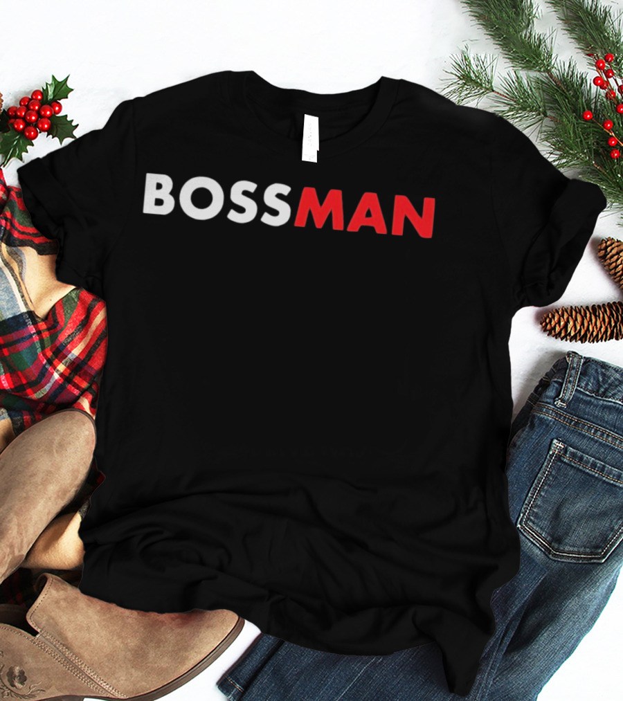 BOSSMAN Bold Statement Red And White T-Shirt
