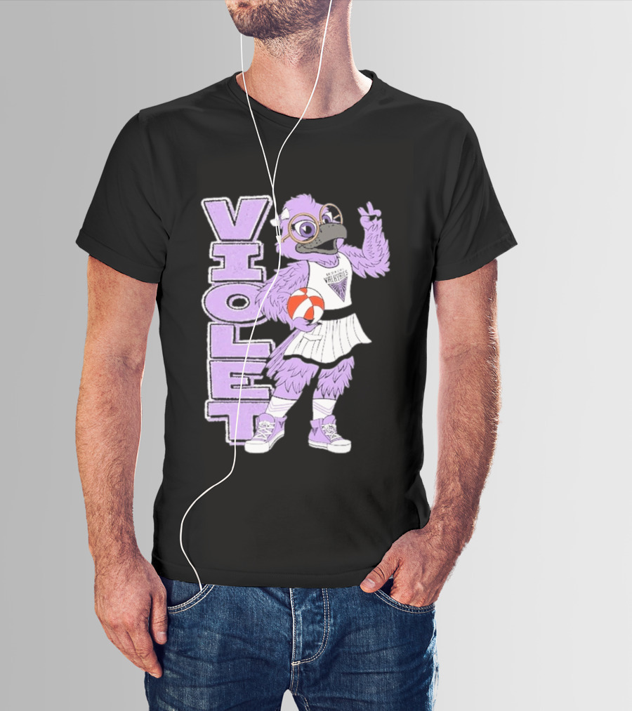 Golden State Valkyries Oaklandish Violet Mascot Basketball T-Shirt