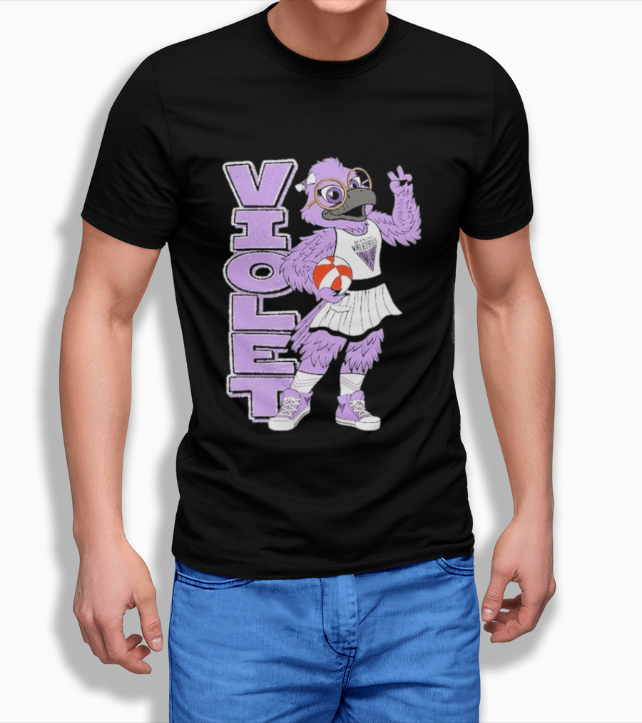 Golden State Valkyries Oaklandish Violet Mascot Basketball T-Shirt