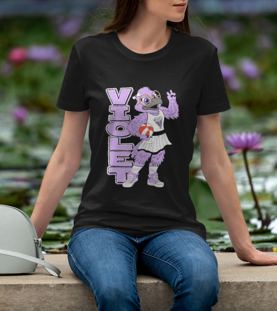 Golden State Valkyries Oaklandish Violet Mascot Basketball T-Shirt