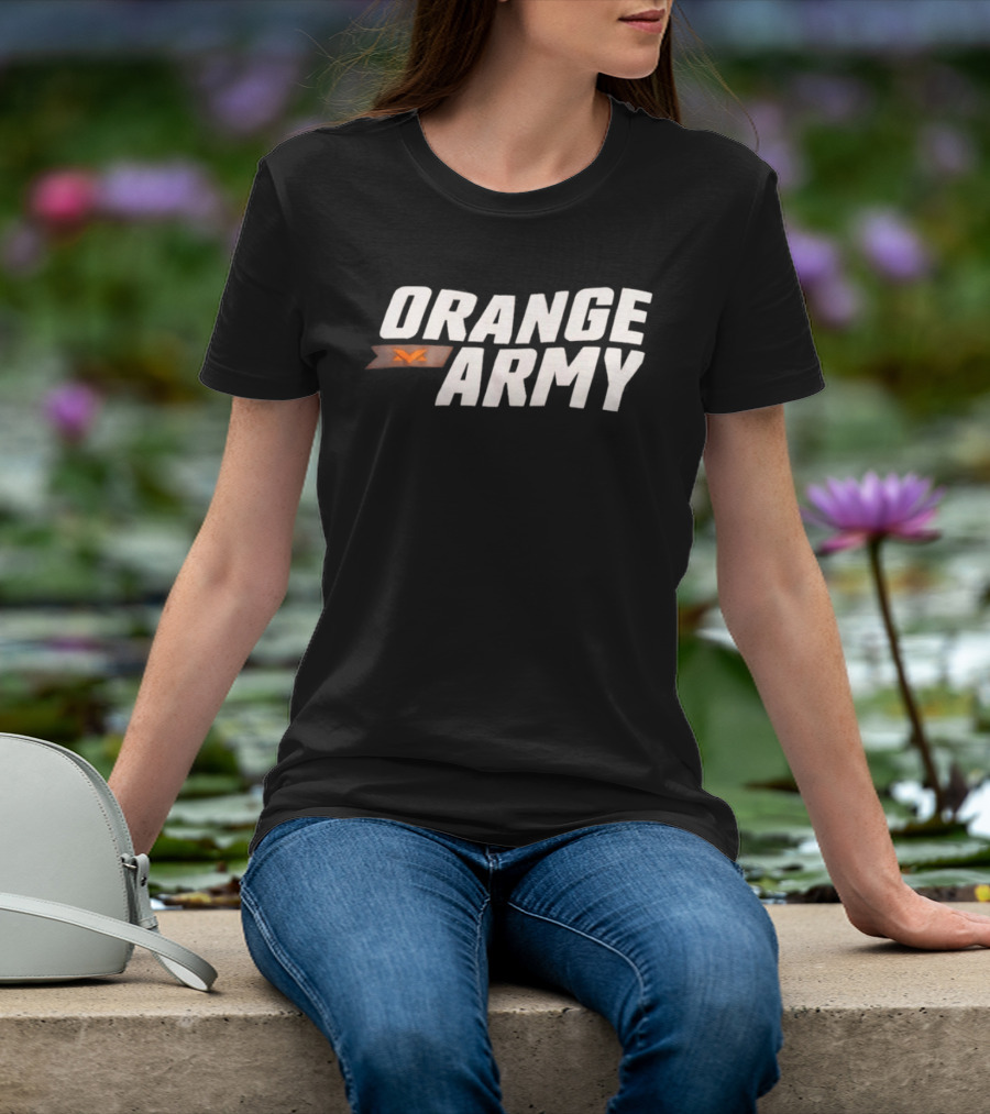 Orange Army Team Spirit Supporter Flag T-Shirt