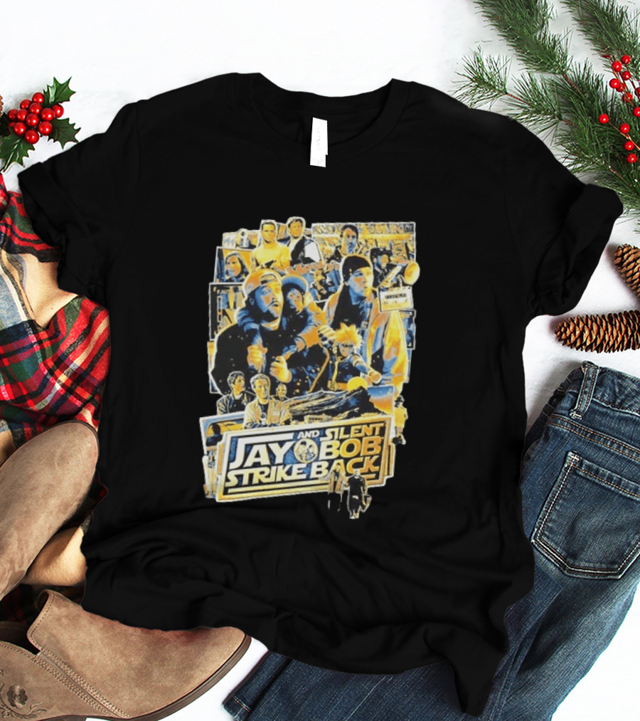 Jay And Silent Bob Strike Back Movie Collage Kevin Smith T-Shirt