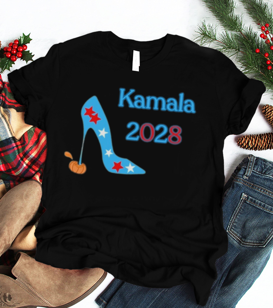 Kamala 2028 High Heel Stars Fun Election T-Shirt