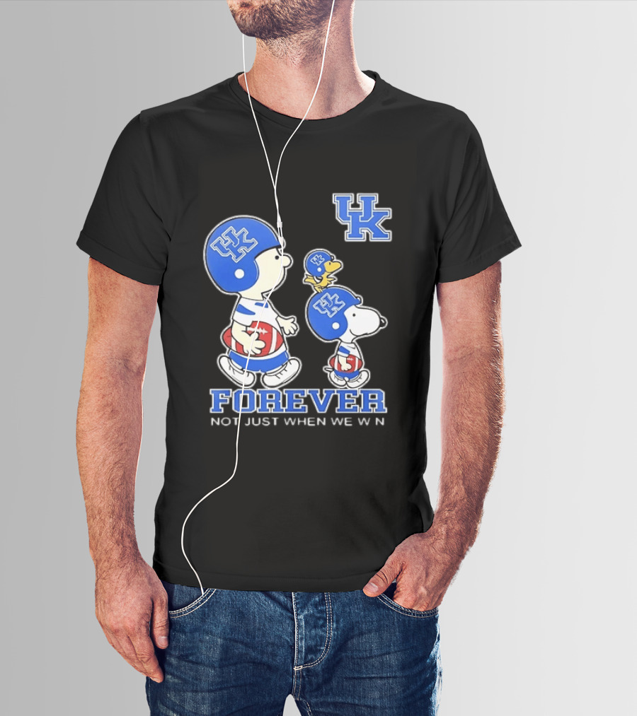 Snoopy Woodstock Charlie Brown UK Forever Not Just When We Win T-Shirt