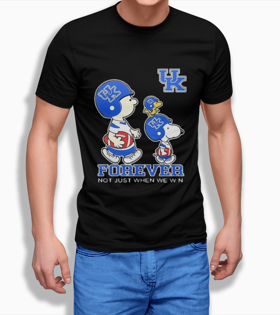 Snoopy Woodstock Charlie Brown UK Forever Not Just When We Win T-Shirt