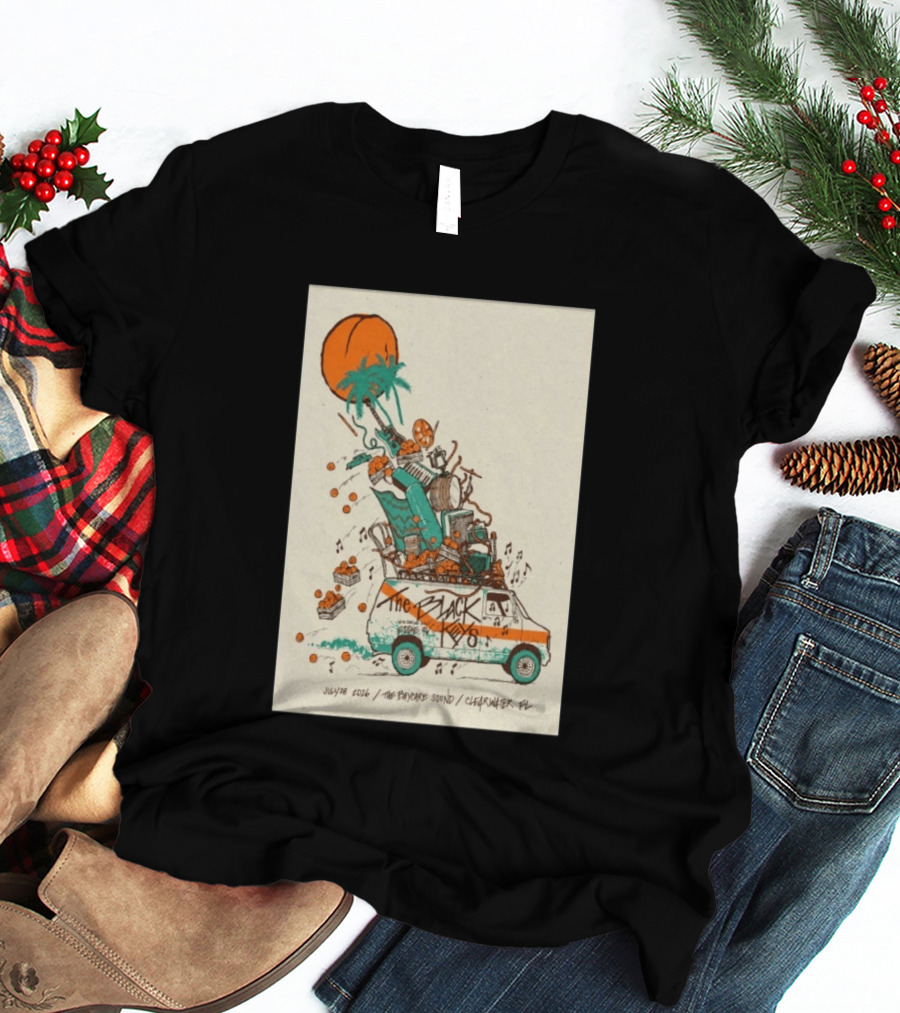 The Black Keys July 28 2026 The Daycare Sound Clearwater FL Van And Music Instruments T-Shirt