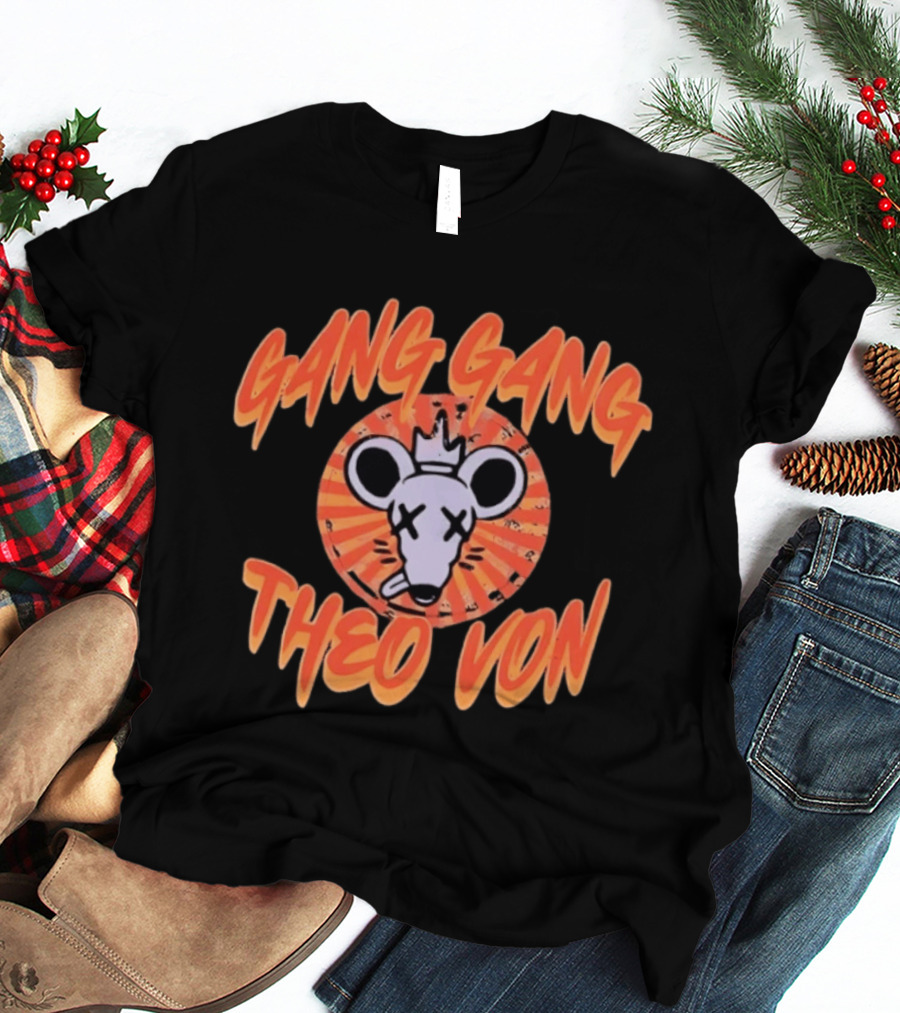 Theo Von Gang Gang Rat Comedy Podcast T-Shirt