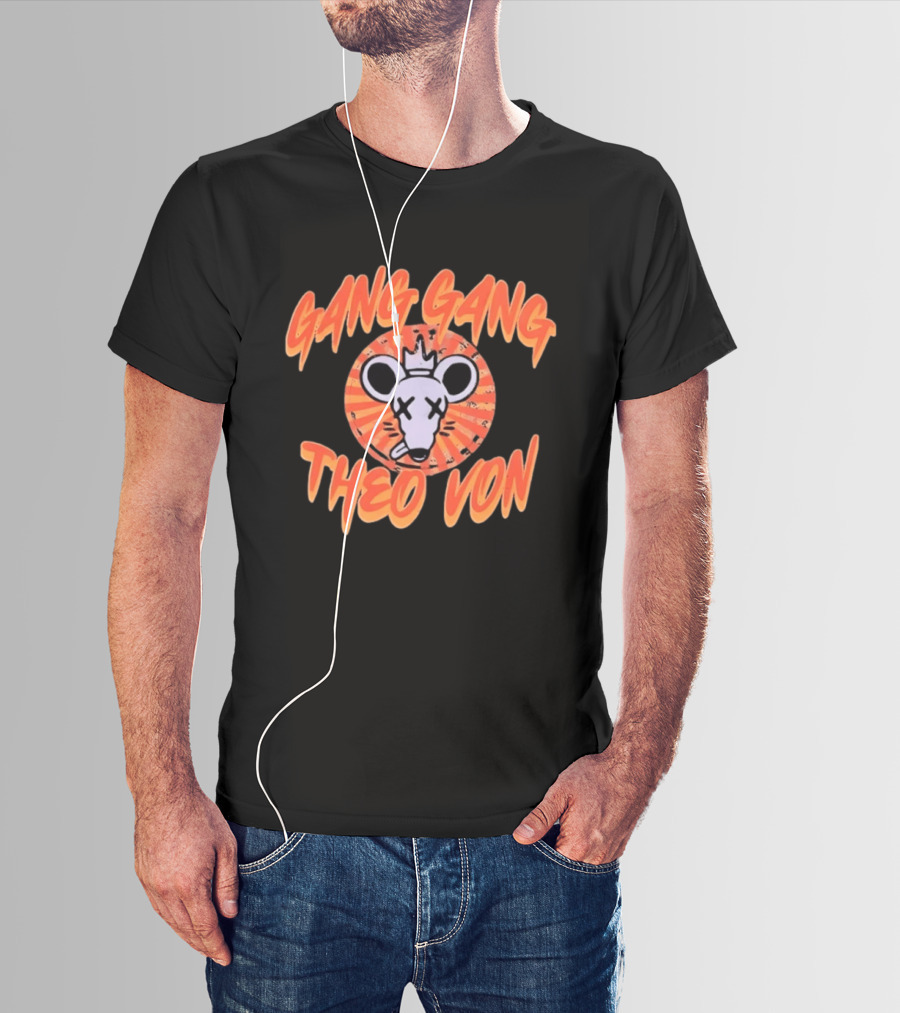 Theo Von Gang Gang Rat Comedy Podcast T-Shirt