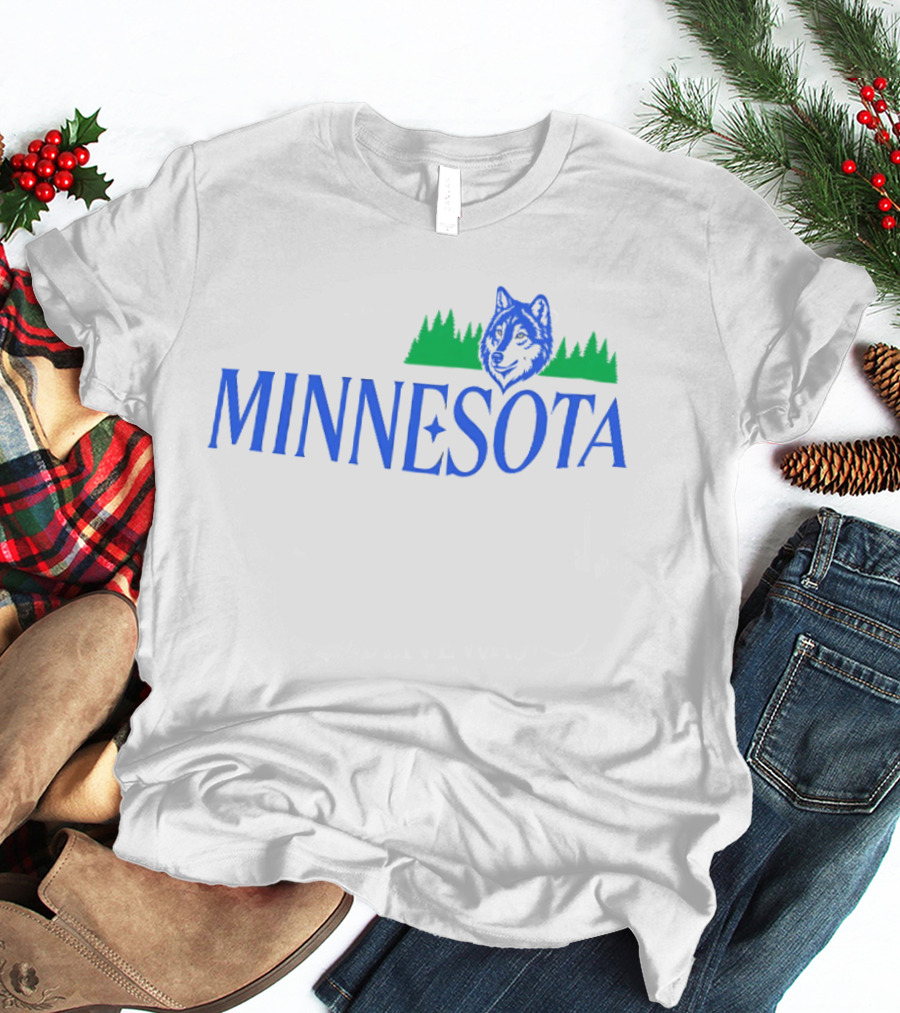 Minnesota Timberwolves Wolf Forest T-Shirt