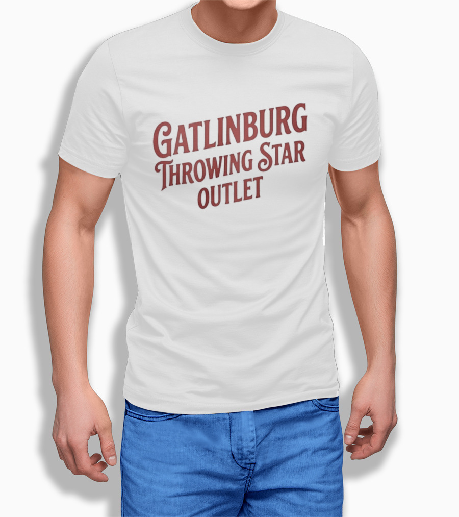 Gatlinburg Throwing Star Outlet Novelty T-Shirt