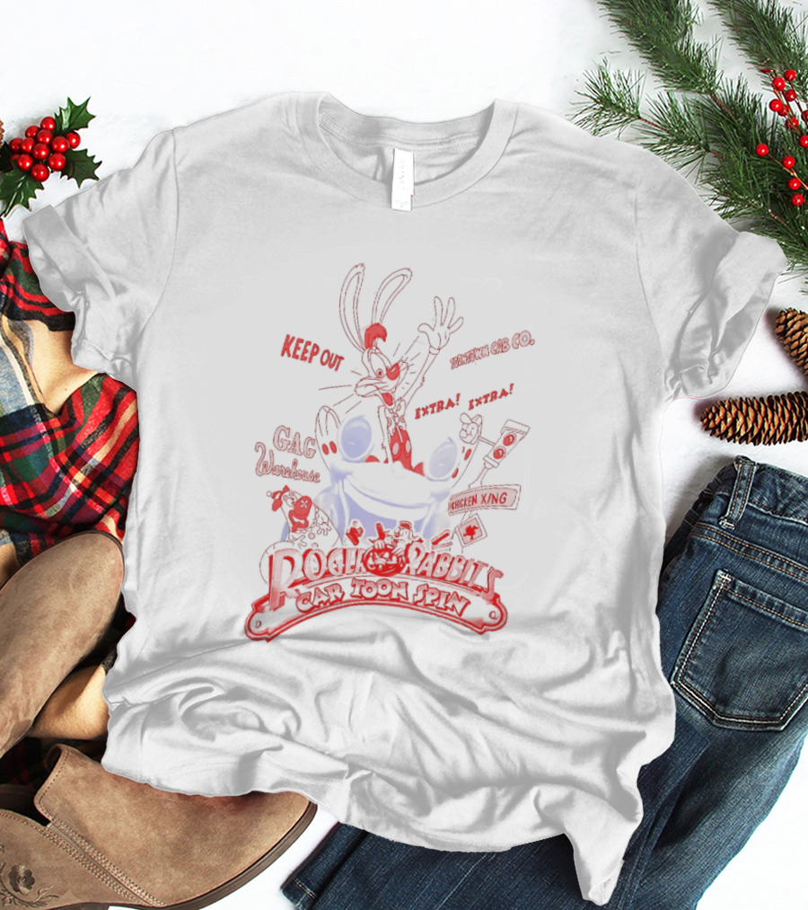 Roger Rabbit Benny The Cab Toontown Keep On Running Smile Darn Ya Smile Disney T-Shirt