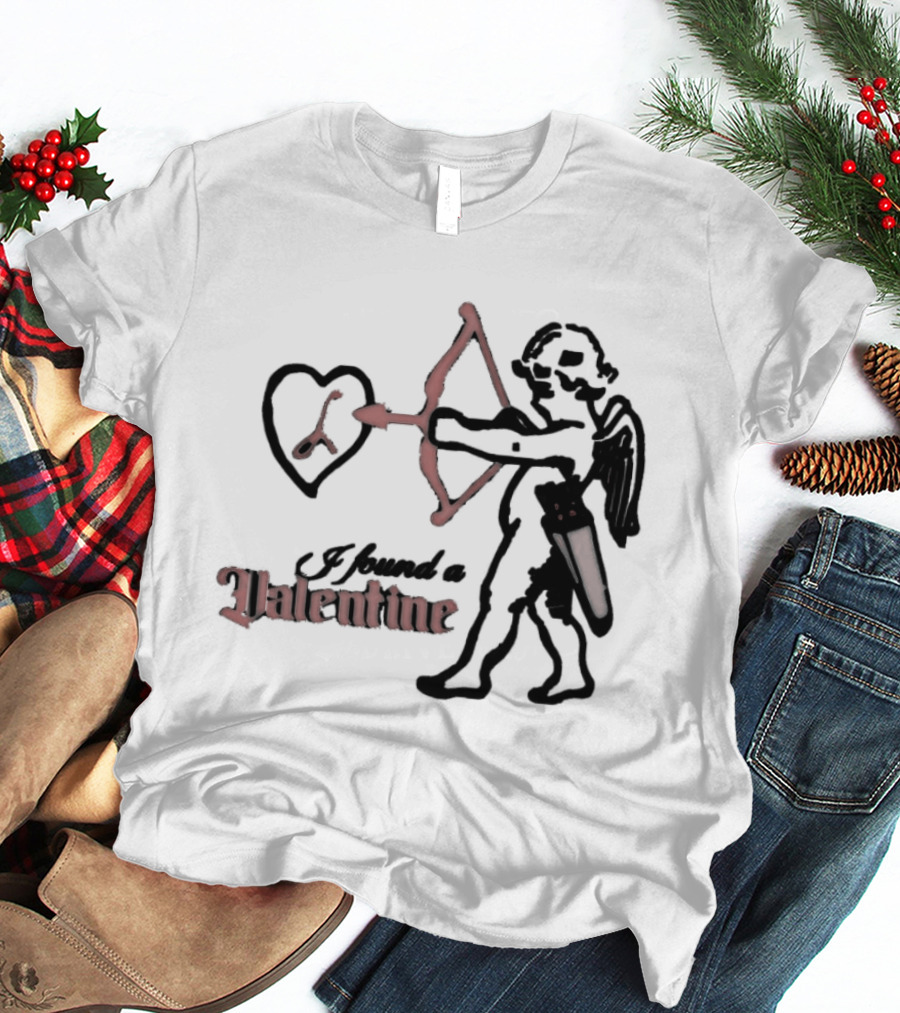 I Found A Valentine Cupid With Heart And Letter L T-Shirt