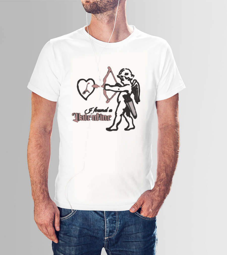 I Found A Valentine Cupid With Heart And Letter L T-Shirt