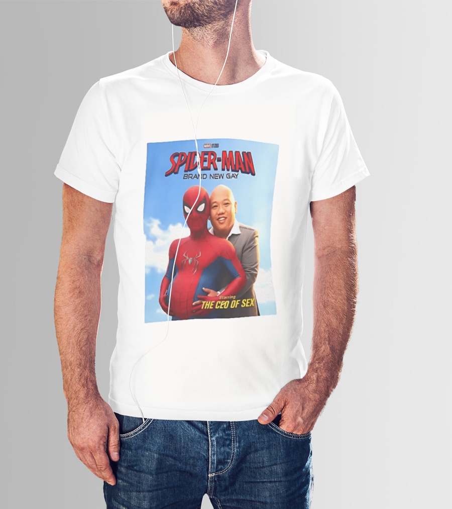 Spider Man Brand New Gay Starring The CEO Of Sex Marvel Studios T-Shirt