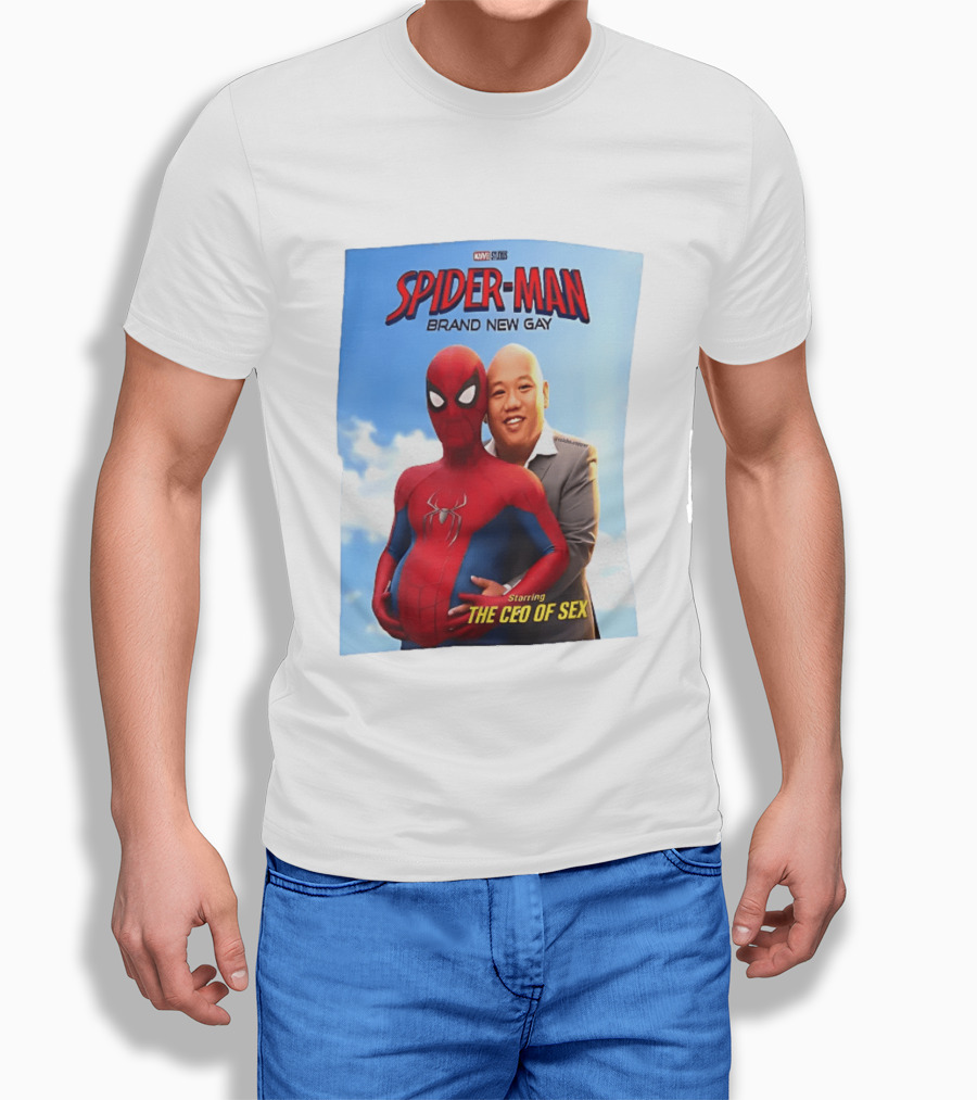 Spider Man Brand New Gay Starring The CEO Of Sex Marvel Studios T-Shirt
