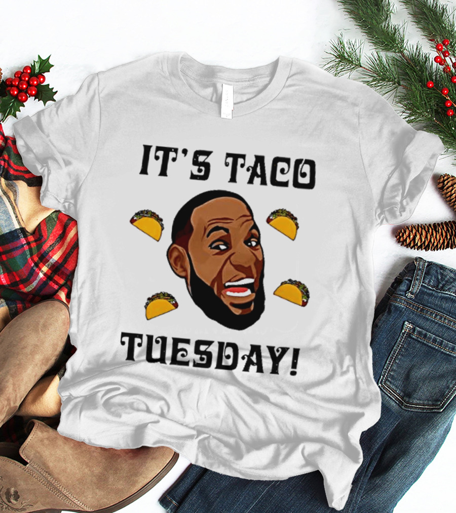 It's Taco Tuesday Meme Face With Tacos T-Shirt