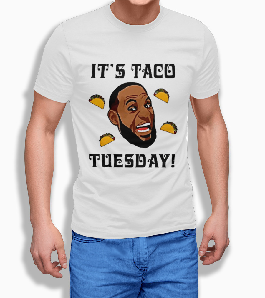 It's Taco Tuesday Meme Face With Tacos T-Shirt