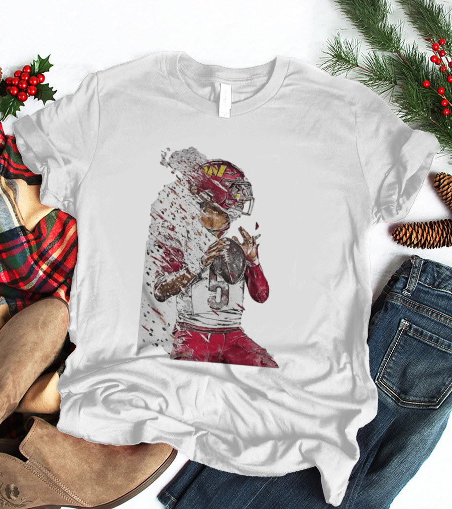 Jayden Daniels Washington Commanders Quarterback Football T-Shirt