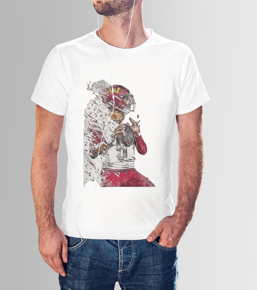 Jayden Daniels Washington Commanders Quarterback Football T-Shirt