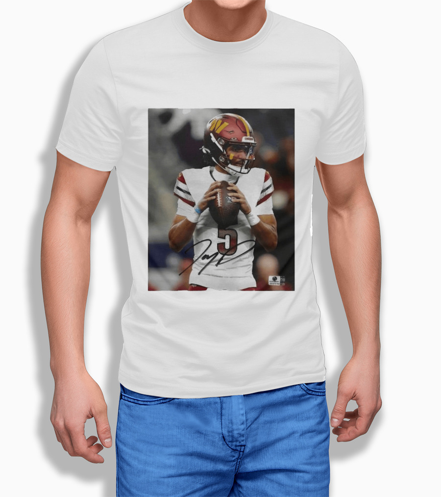 Jayden Daniels Washington Commanders Football Player Number 3 T-Shirt