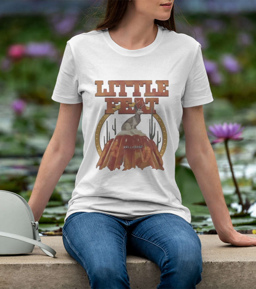 Little Feat Fifty Years Hollywood Record Album Antelope And Cactus T-Shirt