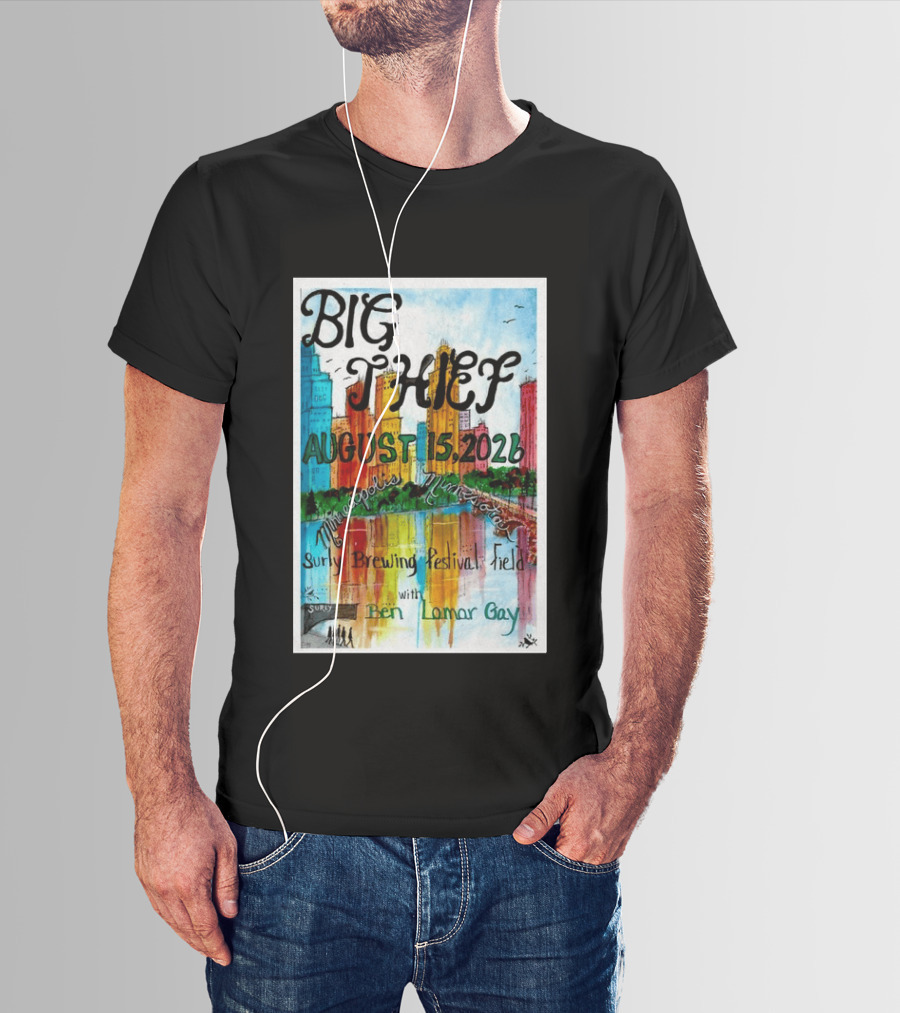Big Thief Minneapolis August 15 2026 Surly Brewing Festival Field With Ben Lamar Gay T-Shirt