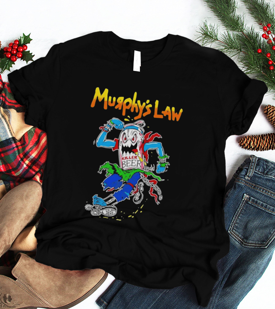 Murphy's Law Killer Beer Crossover Thrash Monster Can Running T-Shirt