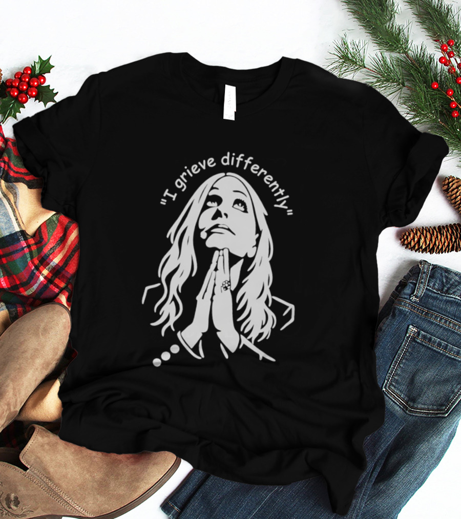 I Grieve Differently Inspirational Woman Praying Hands T-Shirt