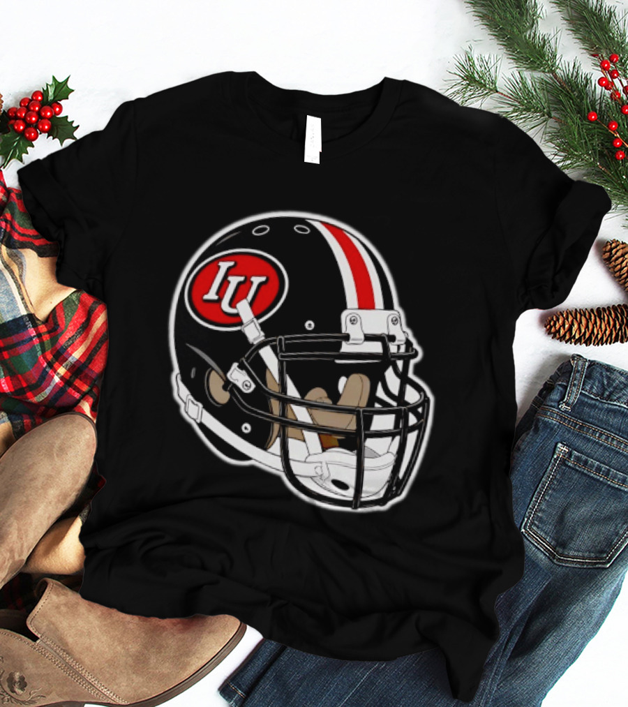 Indiana Hoosiers IU Football Helmet T-Shirt