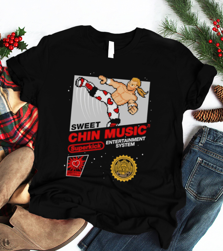 Sweet Chin Music Heartbreak Kid Entertainment System Series T-Shirt
