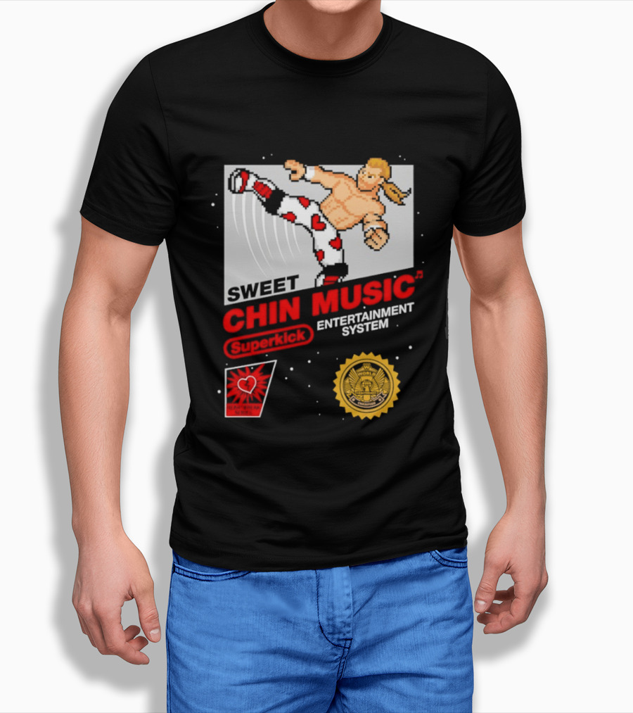 Sweet Chin Music Heartbreak Kid Entertainment System Series T-Shirt