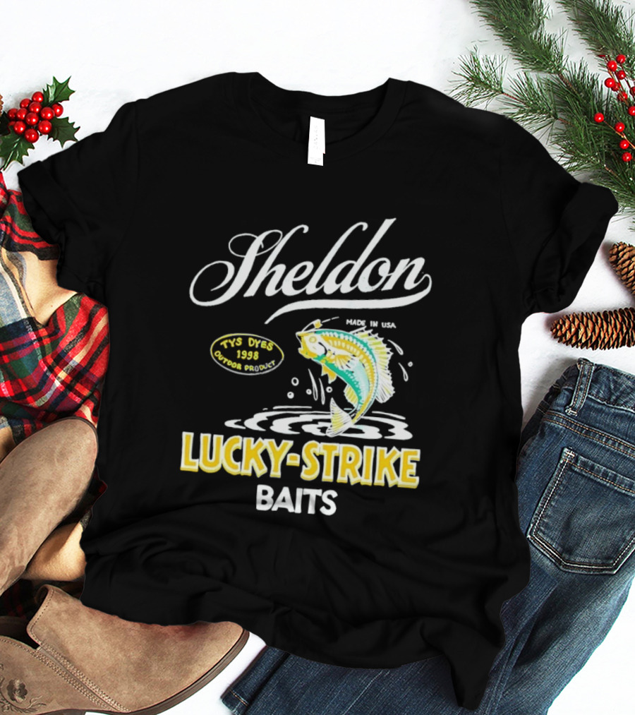 Sheldon Lucky Strike Baits Vintage 1998 Tys Dyes Outdoor Gear T-Shirt