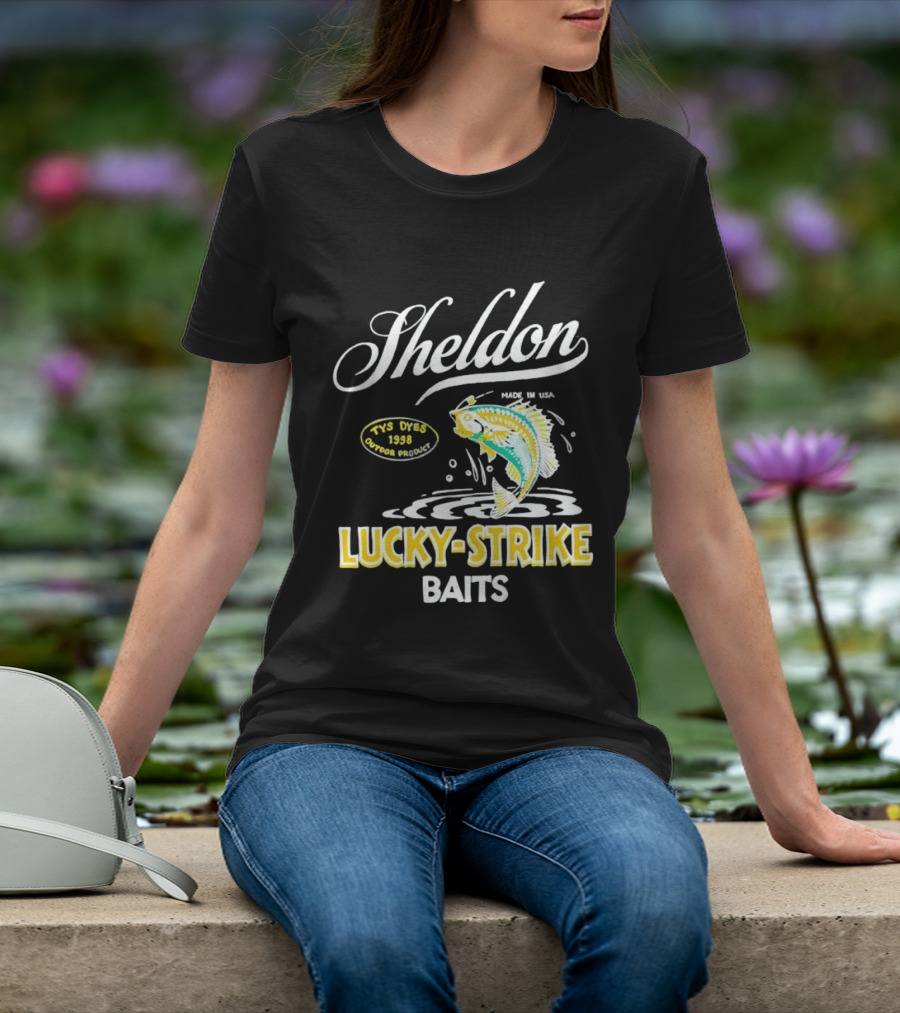 Sheldon Lucky Strike Baits Vintage 1998 Tys Dyes Outdoor Gear T-Shirt