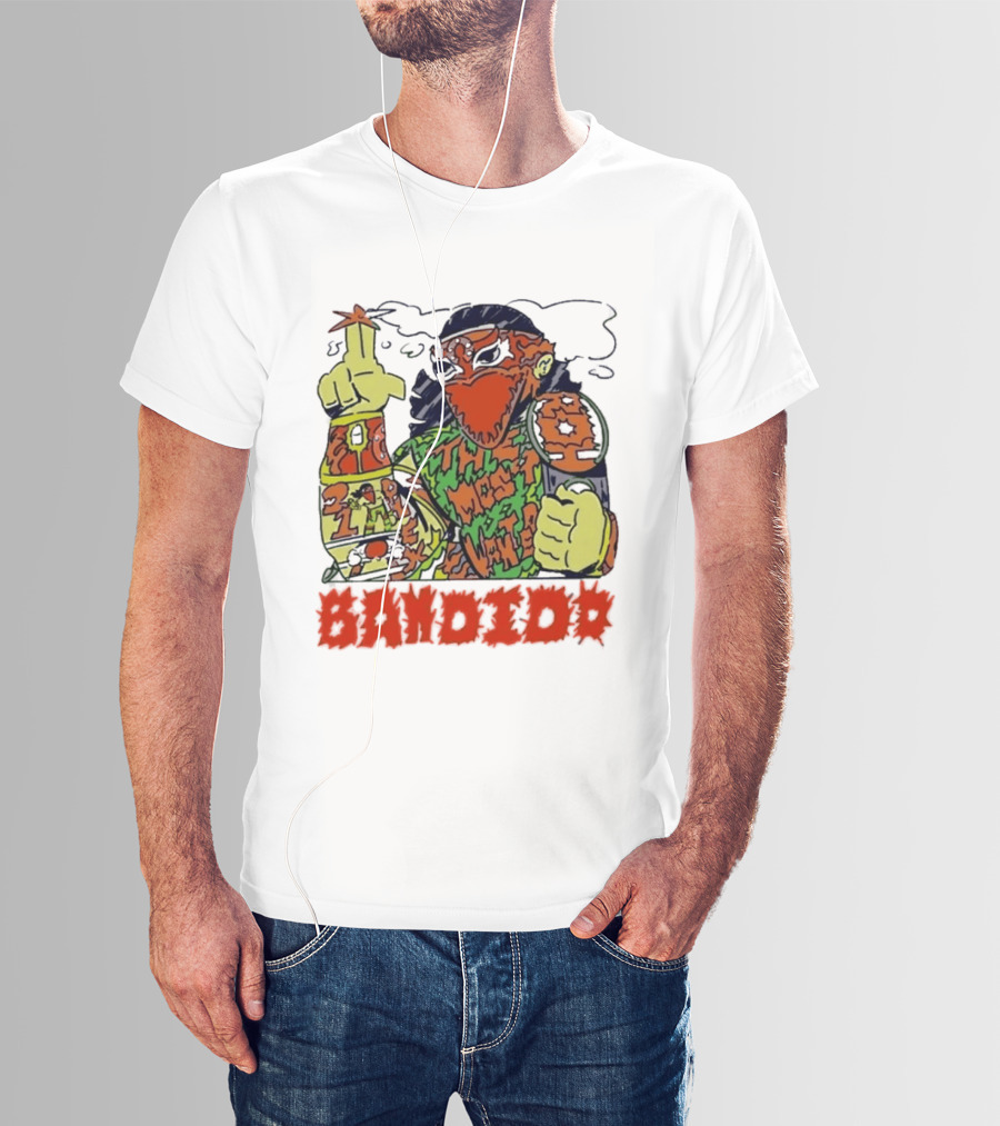 Most Wanted Bandido Lucha Libre Wrestler Suplex Champion T-Shirt