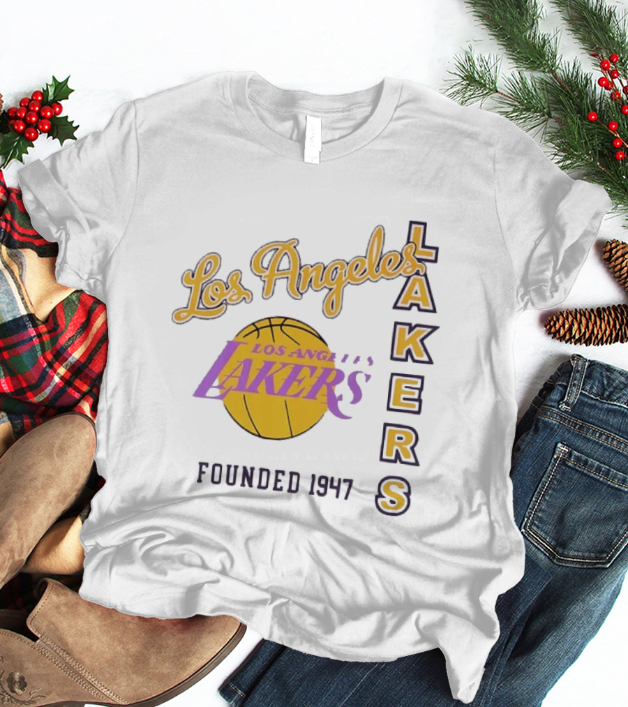 Los Angeles Lakers Founded 1947 NBA Basketball Team T-Shirt