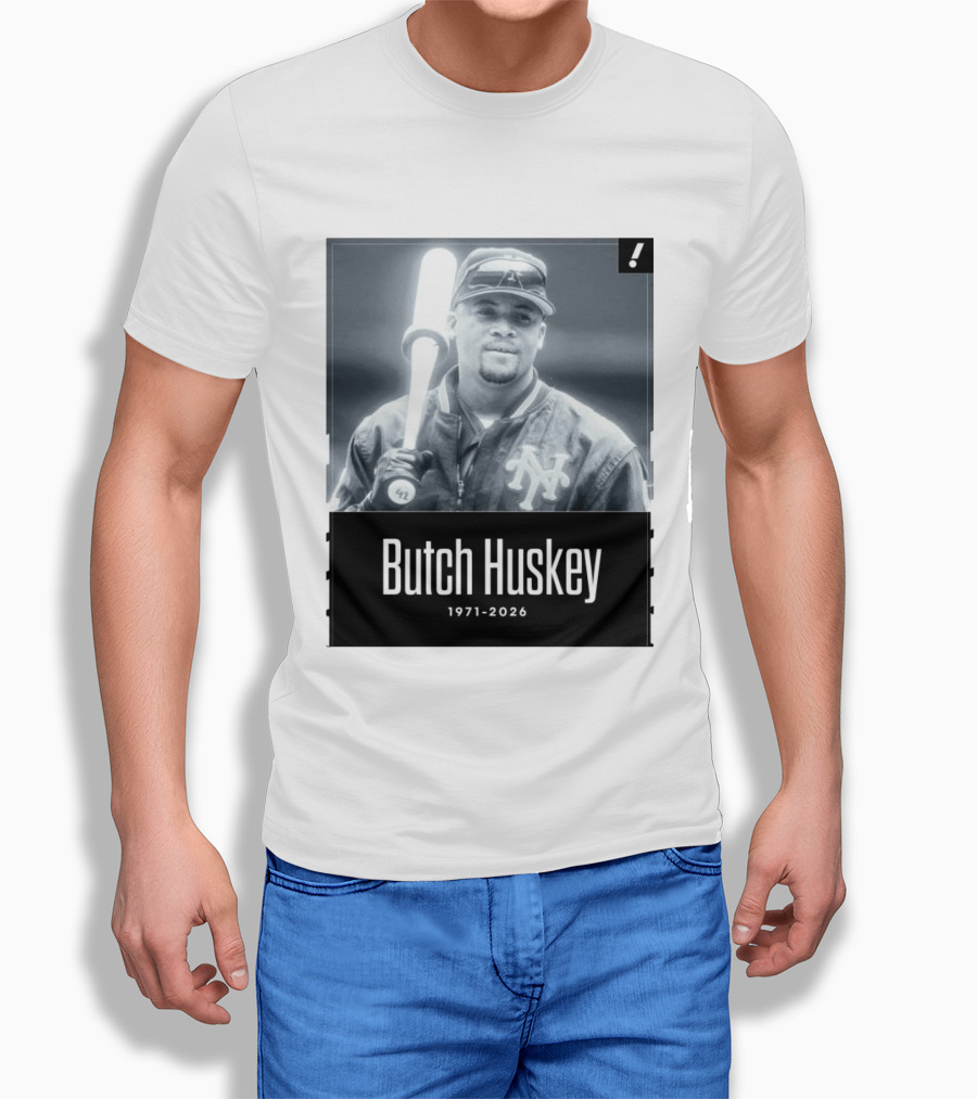 Sad News In The Baseball World As Former Met Butch Huskey Has Passed Away At The Age Of 54 T-Shirt