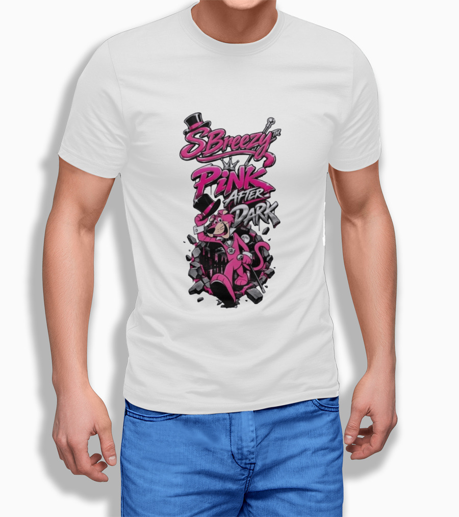 SBreezy Pink After Dark Cartoon T-Shirt