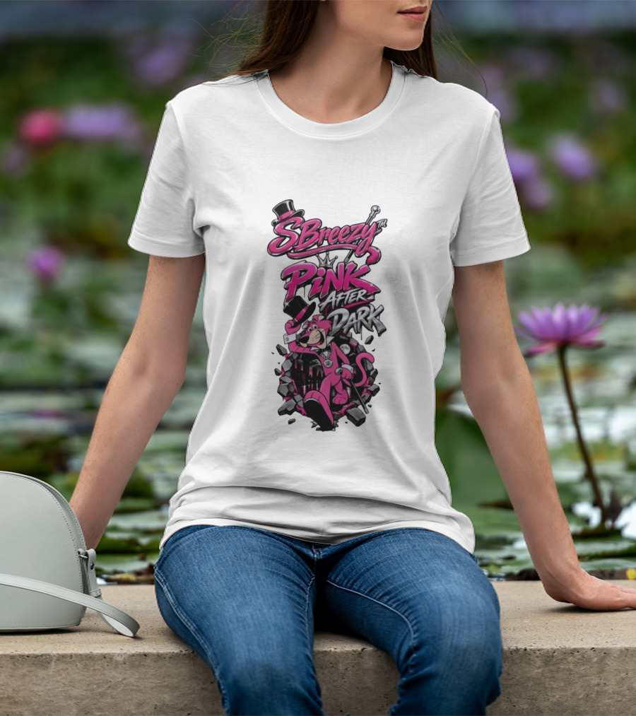 SBreezy Pink After Dark Cartoon T-Shirt