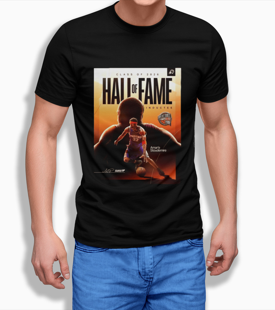 Class Of 2026 Hall Of Fame Inductee Amar'e Stoudemire Phoenix Suns Basketball T-Shirt