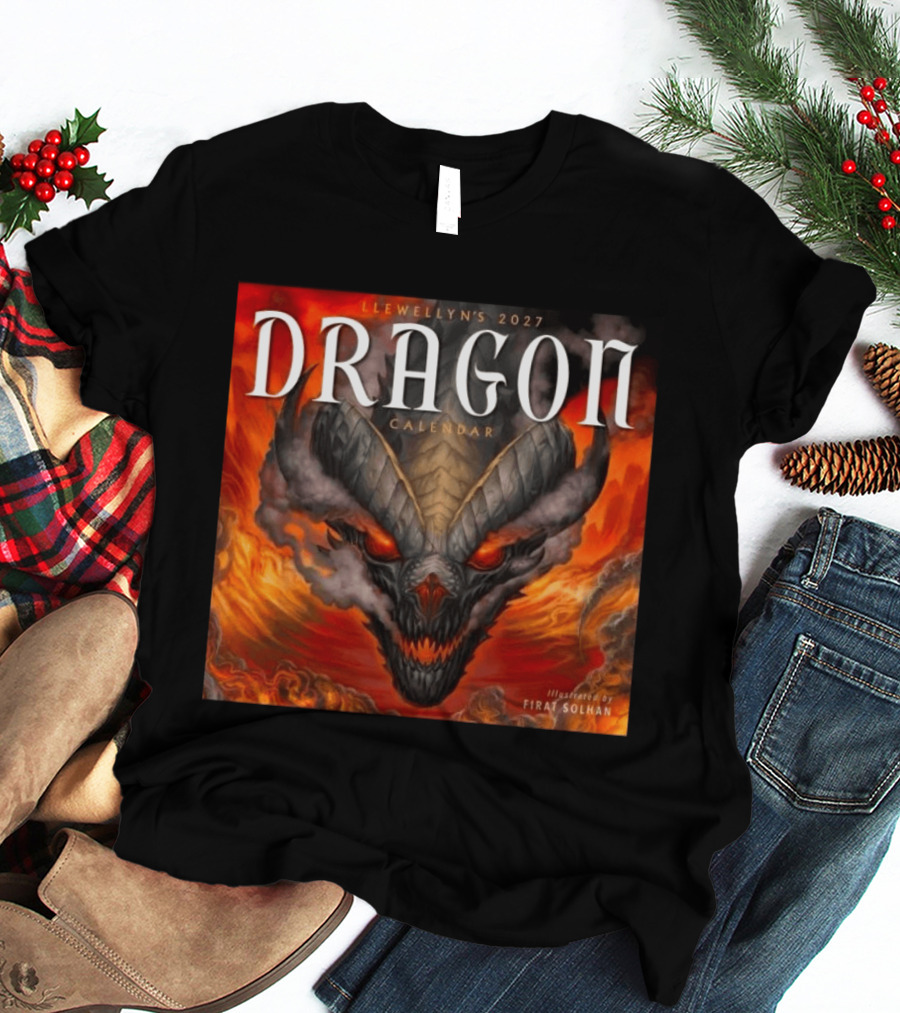 Llewellyn's 2027 Dragon Calendar Illustrated By Firat Solhan T-Shirt